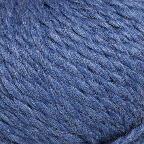100% Baby Alpaca Yarn 3 Skeins 150g Bulky Weight Knitting Crochet D. Blue | Made in Peru with natural warmth and softness featuring 162yd of premium fiber ideal for scarves shawls sweaters and more - color: Denim Blue, size: Bulky - 3 Skeins