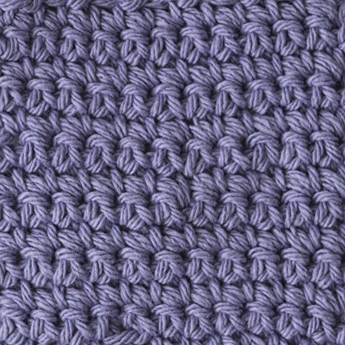 Lily 10200101317 Sugar 'N Cream The Original Solid Yarn, 2.5oz, Medium 4 Gauge, 100% Cotton - Hot Purple - Machine Wash & Dry