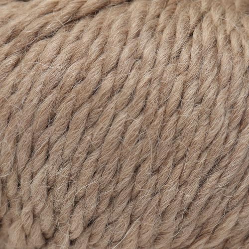 100% Baby Alpaca Yarn 3 Skeins 150g Bulky Weight Knitting Crochet Beige | Made in Peru with natural warmth and softness featuring 162yd of premium fiber ideal for scarves shawls sweaters and more - color: Beige, size: Bulky - 3 Skeins
