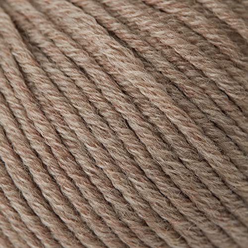 100% Merino Wool Yarn, 6-Ply Luxurious and Soft Yarn for Hand Knitting & Crocheting, 1.76 OZ/50g, 127 yds/116 Meters (Camel, 1 Ball) - color: camel, size: 1 ball