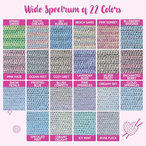 Chenillique #4 Velvet Chenille Yarn, 4-Pack (856Yds/400G), Pink Haze | Medium Worsted Weight Chenille Yarn for Crocheting with Free Patterns - Soft Baby Yarn for Knitting Baby Blanket - color: Pink Haze
