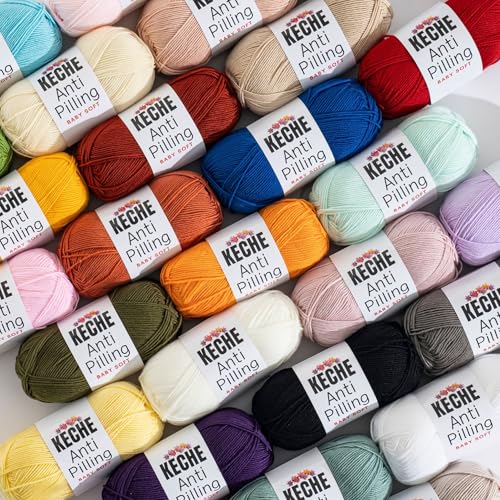Soft DailyKnit DK Yarn, 100% Anti-Pilling Acrylic for Knitting Crocheting, Light Weight #3 (3.52 oz / 274 Yds) 3 Skeins - Black - color: Black, size: 3 SKEINS