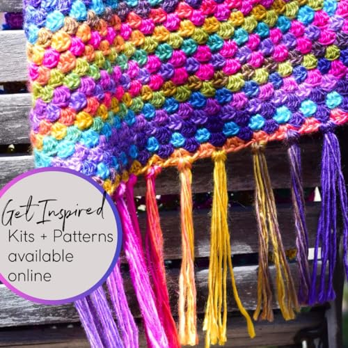 (1 Skein) Lion Brand Yarn Landscapes Yarn, Mountain Range | Variegated Worsted Weight 100% Acrylic Knit & Crochet Fiber for Colorful Blankets, Ombre Bags, Sweaters, Wraps - color: Mountain Range, size: 1 Pack