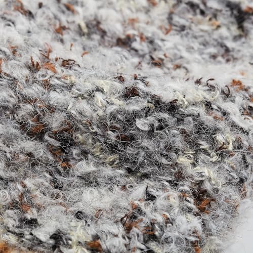 Artisanal Yarn Collection Multifiber Fancy Yarn for Knitting Crocheting Crafts DIY, Set of 3 Rolls(098 Stone Veil Velvet Snow) - color: 098 Stone Veil Velvet Snow