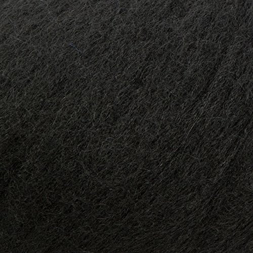 (Set of 3) Baby Alpaca Merino Wool Yarn [426 Yards Total] Black, #4 Worsted - color: Black