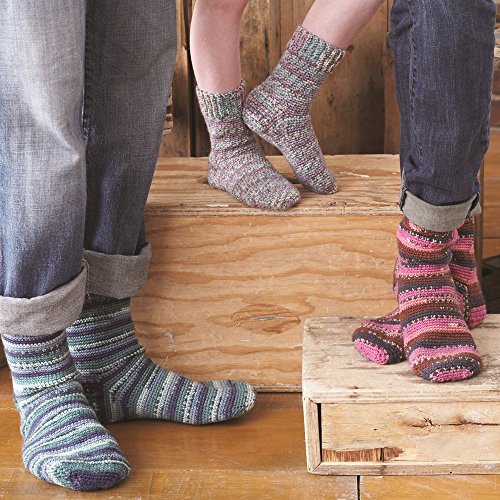 Spinrite Yarns Patons Kroy Socks, 1.75 Ounce, Coastal (Pack of 3) - color: Coastal Stripes, size: 50 g/1.75 oz, 152 meters/166 yards (Pack of 3)