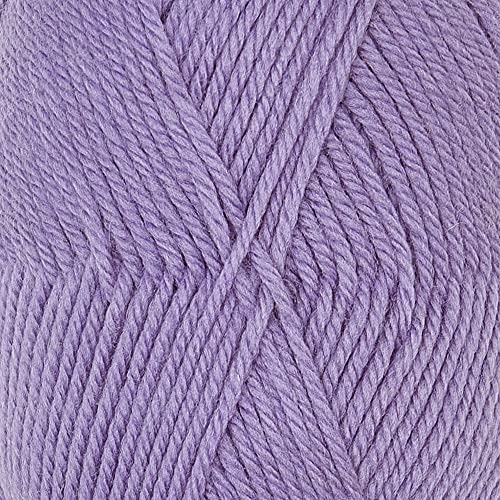 100% Superwash Wool Yarn 3 Skeins 150g DK Weight Knitting Crochet Lavender | Sourced from Peru for breathable warmth and 327yd total length per 150g pack ideal for soft baby garments hats and sweater - color: Lavender