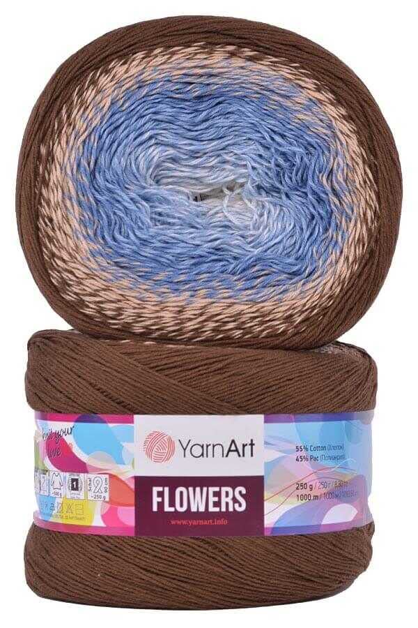 YarnArt Cotton Acrylic Blend - 55/45 Cotton Acrylic - 250g, 1094yds Multicolor - Fine, Sport Yarn - Rainbow Crochet - Skein - color: 320