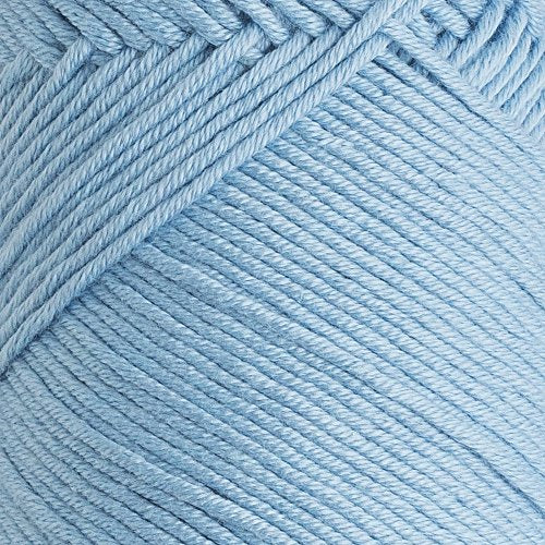 3 Skein La Mia Baby 50% Cotton Total 10.5 Oz Each 3.5 oz (100 g) / 218yd (200m), Medium, Worsted, Super Soft Yarn, Best for Baby and Amigurumi, Blue - L041 - color: Blue - L041