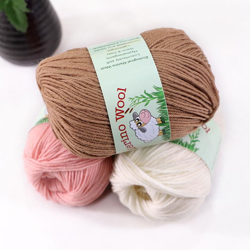 Sunny Cat 100% Pure Merino Wool Yarn for Knitting – 6pcs Merino Wool Yarn for Knitting and Crocheting – 1.8oz(10.8oz) Wool Skeins – Light/DK Weight –130yrds (780yrds Total) (39 Royal Blue) - color: 39 Royal Blue