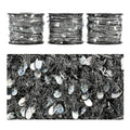 Artisanal Yarn Collection Multifiber Fancy Yarn for Knitting Crocheting Crafts DIY, Set of 3 Rolls(133 Night Silver Frost) - color: 133 Night Silver Frost