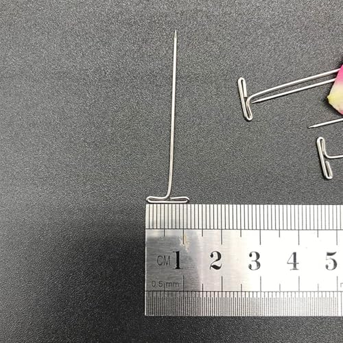 150 Pcs T Pins, Sewing Pins for Blocking Knitting, Modelling, Wig Making and Crafts, Straight Pins T-Pins Stainless Steel Nickel Plated with Storage Box (1.5 Inch，2 Inch)