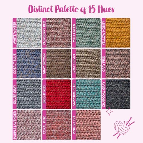 Merino Moments Bulky Merino Wool Yarn, 4-Pack (456Yds/400G), Gray Cream | #5 Bulky Wool Yarn for Crocheting with Free Patterns - Variegated Chunky Wool Yarn for Knitting - color: Gray Cream