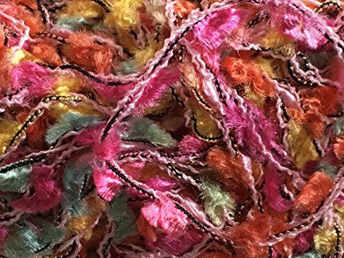 Dark Horse Yarns Flag #405A Candy Jar (Orange Yellow Mint Pink) Mini Flag 20 Gram