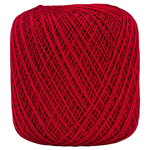 Coats Crochet Red Heart Classic Crochet Thread, 10, Cardinal (Pack of 2) - color: Cardinal, size: 2 Pack