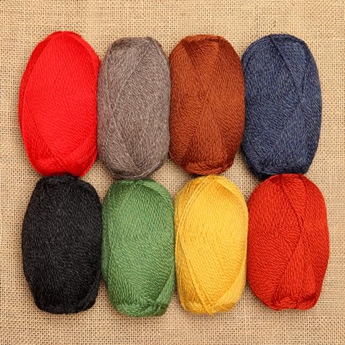 Highland Haven - 100% Highland Wool Yarn Set of 3 Skeins (150 Grams) DK Weight - Sourced Directly from Peru - Heavenly Soft and Perfect for Knitting and Crocheting (DK, Mustard Gold) - color: Mustard Gold, size: DK