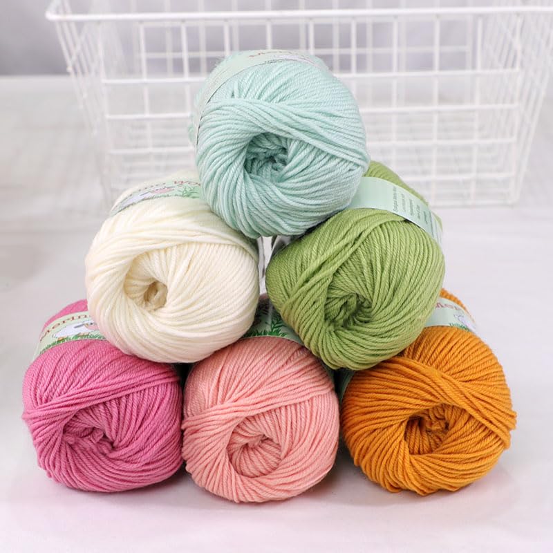 Sunny Cat 100% Pure Merino Wool Yarn for Knitting – 6pcs Merino Wool Yarn for Knitting and Crocheting – 1.8oz(10.8oz) Wool Skeins – Light/DK Weight –130yrds (780yrds Total) (39 Royal Blue) - color: 39 Royal Blue