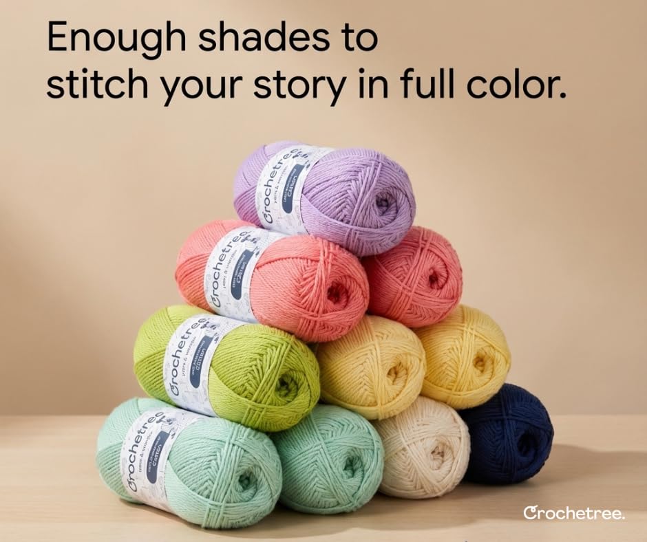 Mercerized Cotton Yarn – Fingering Weight 4-Ply, Each 1.76 oz (50g) / 136 yds (125 m), High-Gloss, Anti-Splitting, Fade-Resistant for Crochet & Knitting, Elfin Yellow (Pack of 4) - color: Elfin Yellow