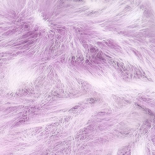 Estako Fur, 100% Polyester Faux Fur Yarn, Super Chunky Fluffy, Lilac | soft, furry, fuzzy, plush, 100 g, 71 yds, teddy bears, pom poms, amigurumi, 8-10 mm needles - color: 40684 - Lilac, size: 1 Skein