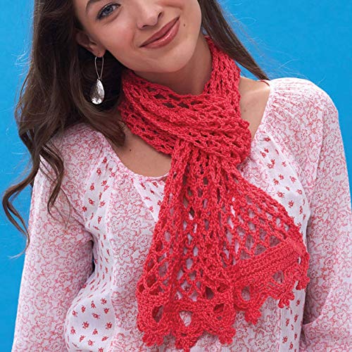 Patons Grace Yarn, 1.75 oz, Cardinal, 1 Ball - color: ['Cardinal'], size: 1.8 oz (1 Ball)