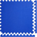 Meister X-Thick 1.5" Interlocking EVA Foam Mats - BL - 16 Tiles (64 Sqft) | Extra-thick 2X cushioning w/ anti-slip grip. 2' x 2' puzzle mats for wrestling, MMA, gymnastics, home gyms and play areas - color: Blue, size: 16 Tiles (64 Sqft)