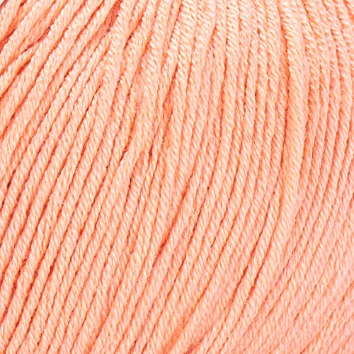 YarnArt Baby Cotton Yarn - Soft Knitting Yarn for Baby & Summer, 50% Cotton 50% Acrylic, 1.76 Oz, 180.44 Yds, Ideal for Amigurumi & Crochet Projects (1, 412) - color: 412