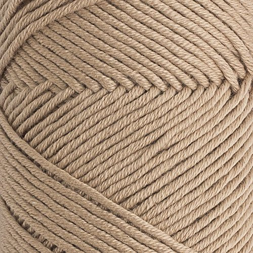3 Skein La Mia Baby 50% Cotton Total 10.5 Oz Each 3.5 oz (100 g) / 218yd (200m), Medium, Worsted, Super Soft Yarn, Best for Baby and Amigurumi, Beige - L049 - color: Beige - L049