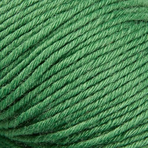 Merino Wool Yarn for Knitting & Crocheting - 35% Wool, 65% Acrylic - color: Grass Green, size: 2 Ball
