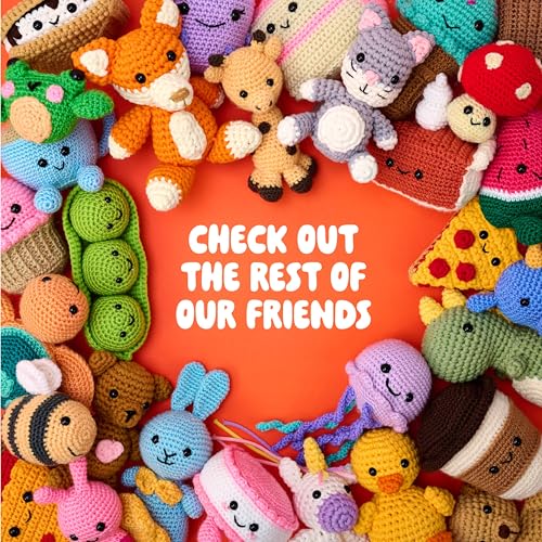 Bucilla, Complete Crochet Kit, Sprout the Mushroom, 3" - color: Sprout the Mushroom