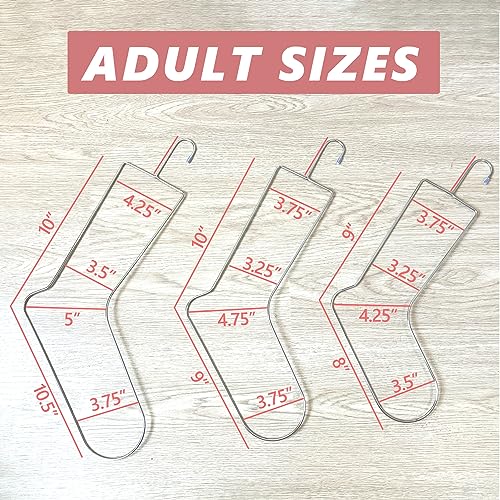 12Pcs Sock Blockers for Knitting & Crochet, Sock Drying Hanger | Metal, for adults and kids, 6 different sizes, 2pcs of each size, sock hanger for drying and knitting, smooth, won't snag - size: 12pcs 6size