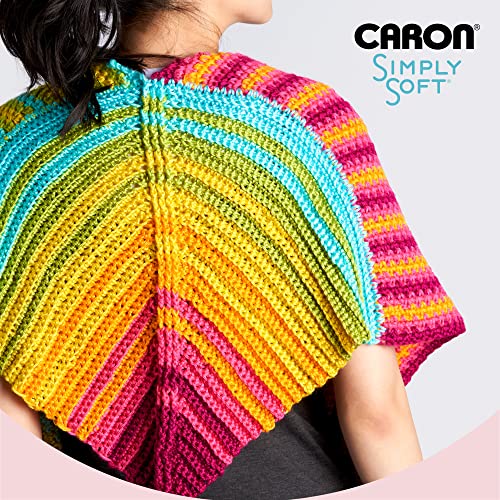 Caron Simply Soft Yarn for Crocheting & Knitting, Cobalt Blue, 3-Pack | #4 Worsted Medium, Soft 100% Acrylic Yarn for Crochet, Knitting, Blankets and Crafts, 315 Yards, 170.1g/6oz per skein - color: Cobalt Blue, style: Simply Soft
