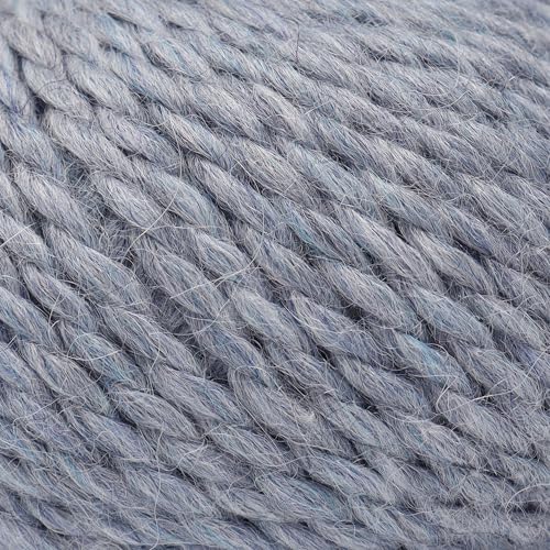 100% Baby Alpaca Yarn 3 Skeins 150g Bulky Weight Knitting Crochet H.S. Blue | Made in Peru with natural warmth and softness featuring 162yd of premium fiber ideal for scarves shawls sweaters and more - color: Heather Sky Blue, size: Bulky - 3 Skeins