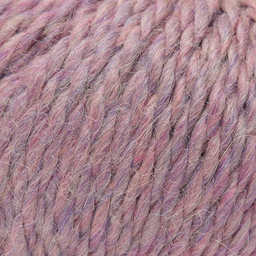100% Baby Alpaca Yarn 6 Skeins 300g Bulky Weight Knitting Crochet H. Lilac | Made in Peru with natural warmth and softness featuring 324yd of premium fiber ideal for scarves shawls sweaters and more - color: Heather Lilac, size: Bulky - 6 Skeins