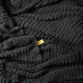 Big Blanket Co Premier Plush Oversized Blanket 6x6 ft Black - color: Black, size: 6' x 6' Premier Plush