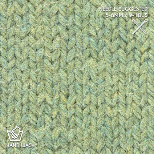 Bulky Alpaca Yarn Set, Soft 100% Baby Alpaca, 6 Skeins, 328 Yards, Linden Blossom - color: Linden Blossom, size: Bulky - 1.75 oz = 54yds