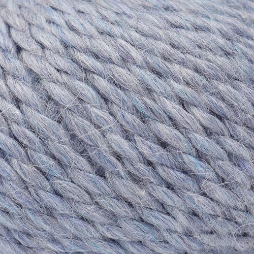 100% Baby Alpaca Yarn 6 Skeins 300g Bulky Weight Knitting Crochet H.S. Blue | Made in Peru with natural warmth and softness featuring 324yd of premium fiber ideal for scarves shawls sweaters and more - color: Heather Sky Blue, size: Bulky - 6 Skeins
