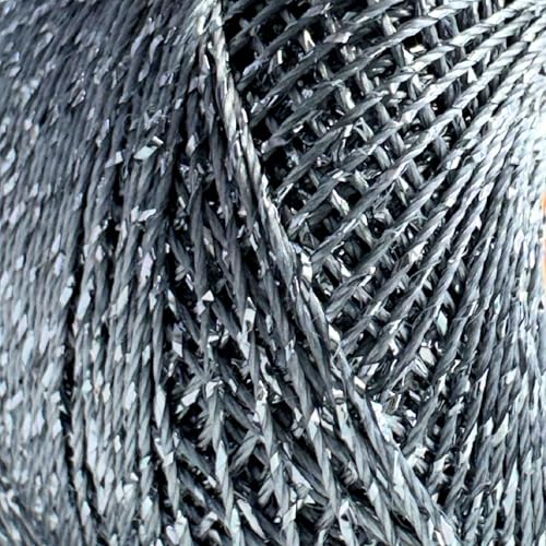 Yarnart Camellia Metallic Shimmer Fine Yarn - 70% Polyester, 30% Metallic, 192m, 20g, Crochet Thread, Lace, Embroidery, Jewelry Making, and Decorative Craft Yarn, 1.25mm Hook (Gray, 20g Skein) - color: Gray, size: 20g Skein