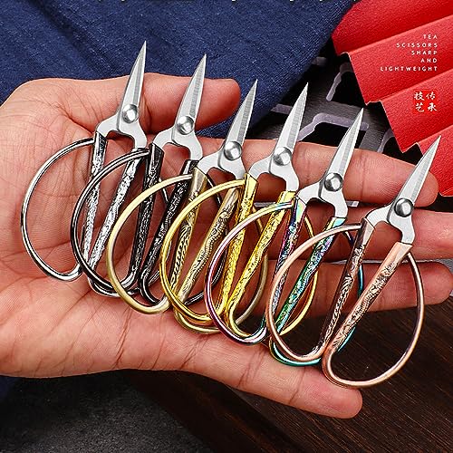 3.3-inch Small Sewing Embroidery Scissors, Stainless Steel Little Scissors Sharp Tip Detail Shears for Sewing Crafting, Art Work, Cross Stitch Cutting, Handcraft, Needlework DIY Tools Black - color: Black