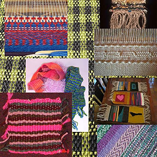 Knewmart Wooden Multi-Craft Weaving Loom Large Handcraft Frame 15.7×11.8in (40×30cm) Complete Weaving Accessory Kit