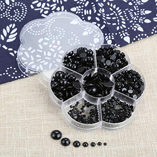Yetaha 500PCS Black Plastic Round Eyes, Flatback Eyes, Craft Doll Eyes for Stuffed Crochet Animals Teddy Bear DIY Craft Doll Making Supplies | Flatback Plastic Round Eyes, Essential DIY Making Supply for Crochet Plush Dolls & Teddy Bears