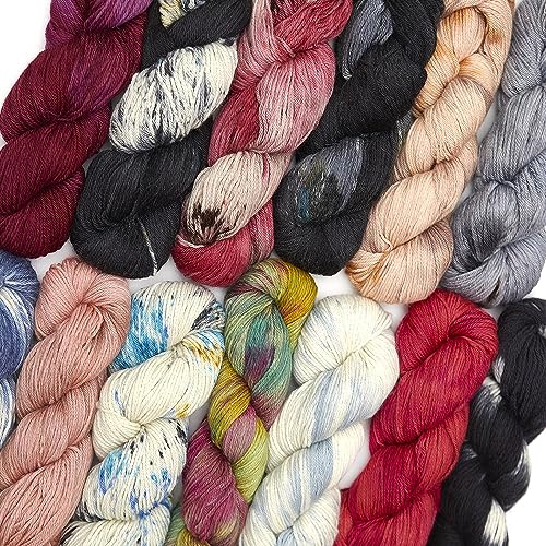 100% Baby Alpaca Yarn Wool 100g Hank DK Weight Hand Dyed Made in Peru - Heavenly Soft and Perfect for Knitting and Crocheting (Royal Plum Velvet, DK Hand Dyed - 100g Hank) - color: Royal Plum Velvet, size: DK Hand Dyed - 100g Hank