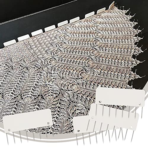 LAMXD 8 Pins Knit Blocking Pins Kit,Knit Blocking Combs – 32 Combs for Blocking Knitting, Crochet, Lace or Needlework Projects – for use with Blocking Mats for Knitting Mat… - size: 32 Combs 8 pins