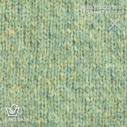 Super Air 4-Set Baby Alpaca - Soft and Fast Hand Knitting Yarn 7.05 oz/ 568 Yards - Melnage Linden Blossom - color: HF283 Linden Blossom Melange