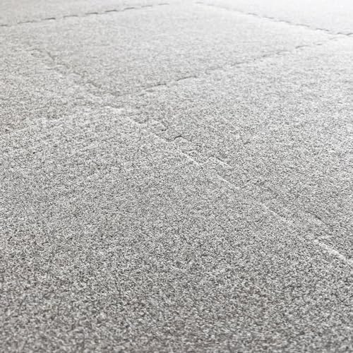 Meister X-THICK 3/4" Interlocking Carpet Top EVA Foam Mats - 2'x2' Tiles for Exercise, Play Areas & Offices - color: Cool Gray, size: 36 Tiles (144 Sqft)