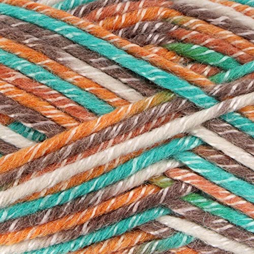 JubileeYarn Chunky Melody Yarn - 100g/Skein Bulky Wool Blend - Rustic Teal - 2 Skeins - color: 37 Rustic Teal, size: 2 Skeins