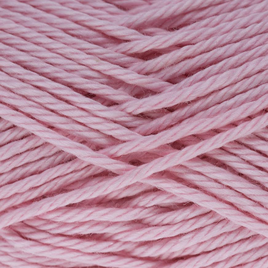 Estako Royal Cotton, 100% Mercerized Giza Cotton Yarn, Fingering, Baby Pink | soft, silky sheen, super fine, sock weight, 50 g, 137 yds, summer tops, amigurumi, doll clothes - color: 5096 - Baby Pink, size: 1 Skein