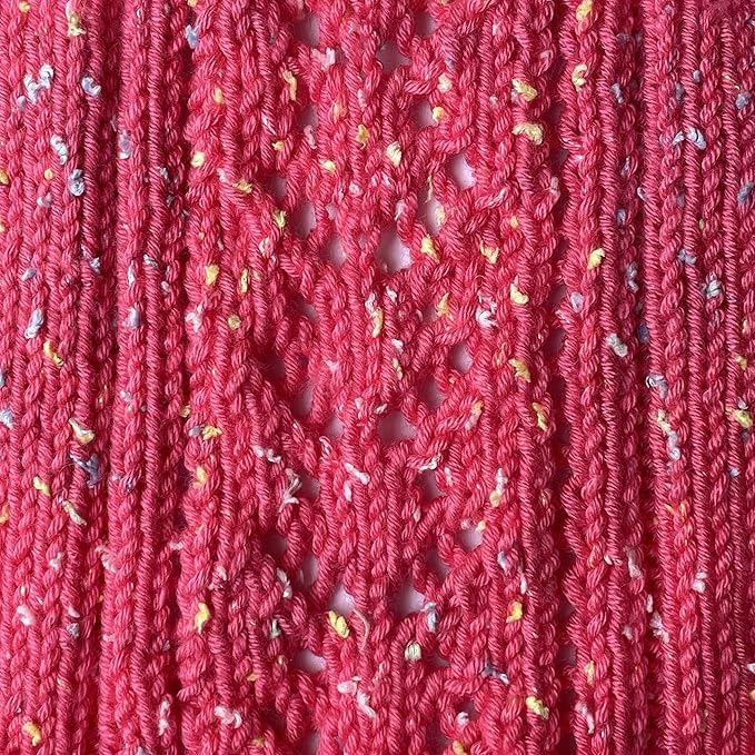 Tweed Twinkles Soft Baby Yarn DK Acrylic, 4-Pack (696Yds/400G), Coral Pink | Acrylic Baby Blanket Knitting Yarn with Free Patterns - Size 3 DK Light Worsted Weight Yarn for Crocheting with Flecks - color: Coral Pink, size: Pack of 4
